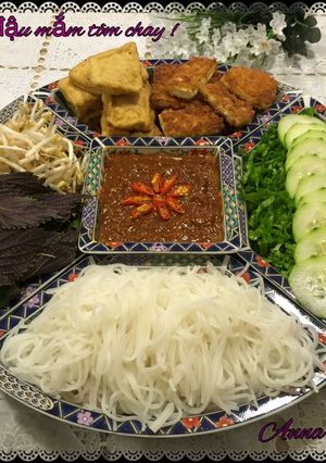 Hình của món Bún đậu mắm tôm chay !.