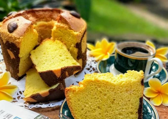 Resep 40. Chiffon aroma Bika Ambon Anti Gagal