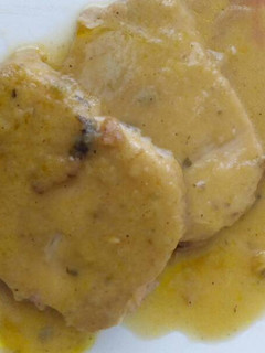 Una foto de Lomo en salsa manzana