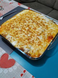 Una foto de Lasaña de carne y berenjena
