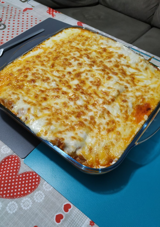 Una foto de Lasaña de carne y berenjena