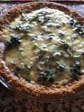 Quiché de avena y espinacas