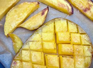 Une photo de Mangue rôtie à l’air fryer