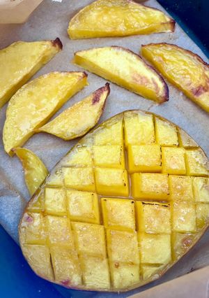 Une photo de Mangue rôtie à l’air fryer