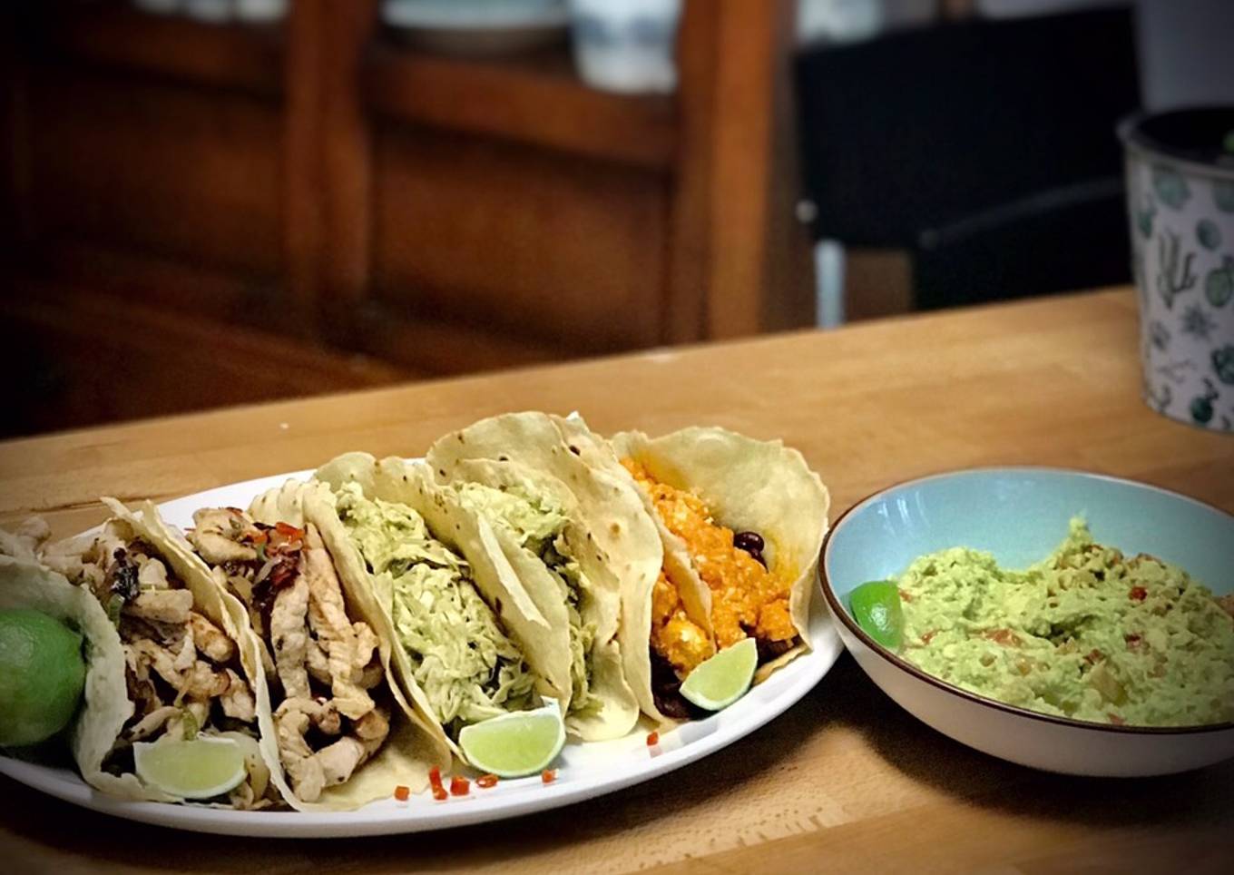 Cena mexicana: Tacos y Guacamole