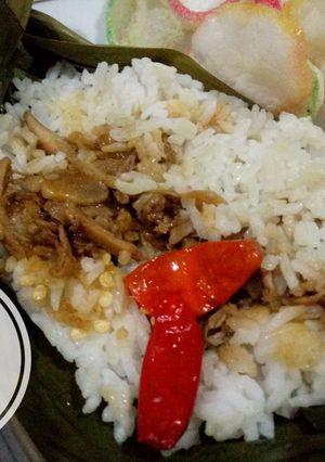 Foto resep Nasi Bakar Ayam Suwir Teriyaki