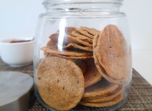 Una foto de Galletas integrales con semillas de lino