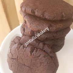 Eggless chacolate cookies A picture of Eggless chacolate cookies.