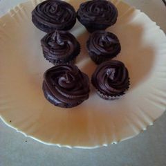 A picture of Simple chocolate cupcake.
