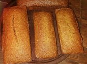 Una foto de budín de zanahoria y harina integral