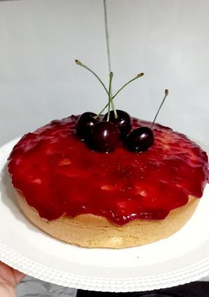عکسی از دستور کیک بدون فر
