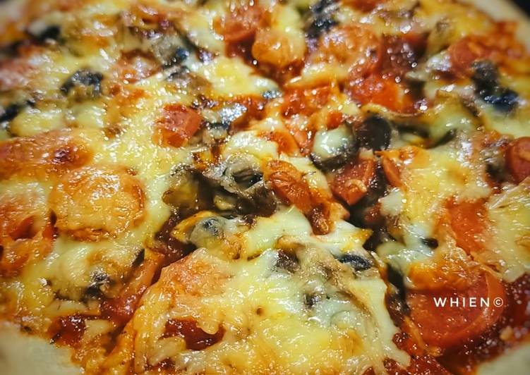 Bahan-bahan Pizza Rumahan yang lezat dan Mudah Dibuat