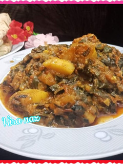 A picture of METHI ALOO (Fenugreek Leaves).
