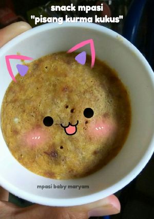 Foto resep Snack bayi 7 bulan "pisang kurma kukus"