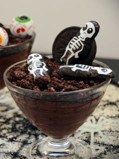 Una foto de Natillas de Chocolate "Especial Halloween"