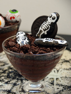 Una foto de Natillas de Chocolate "Especial Halloween"