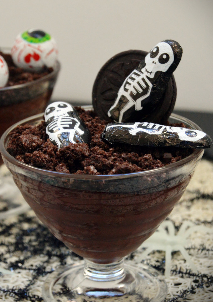 Una foto de Natillas de Chocolate "Especial Halloween"
