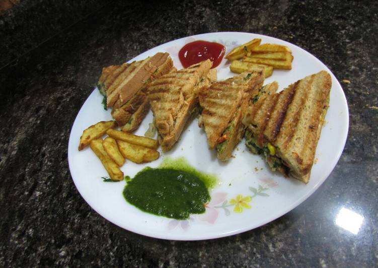 How to Prepare Perfect Healthy veg sandwich