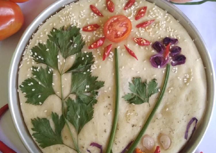 Resep: Focaccia Garden bread farah quinn