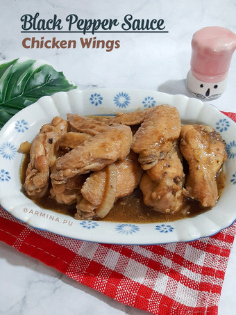 Cara Bikin Black Pepper Sauce Chicken Wings Enak Terbaru