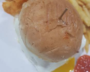 Popular Cuisine Beef patty burger Home Style