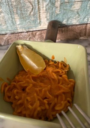 صورة لوصفة -اندومي باللبنه بنكهه ايطاليه 🍜🇮🇹!