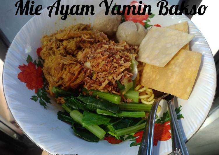 Resep Mie  Ayam  Yamin Bakso oleh Dian Purnamawati Bunda 