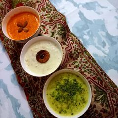 A picture of Tri color kheer.