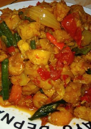 Foto resep Tumis udang mercon