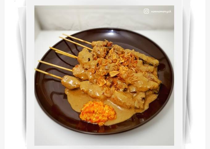 Ternyata begini lho! Bagaimana cara memasak Sate Ayam Saus Kacang  menggugah selera