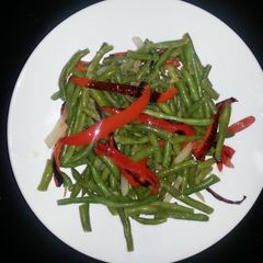 A picture of Stirfried Green Beans with Xoconostle.