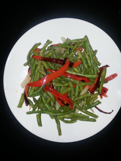 A picture of Stirfried Green Beans with Xoconostle.