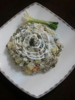 عکسی از دستور سالاد مرغ و پیازچه