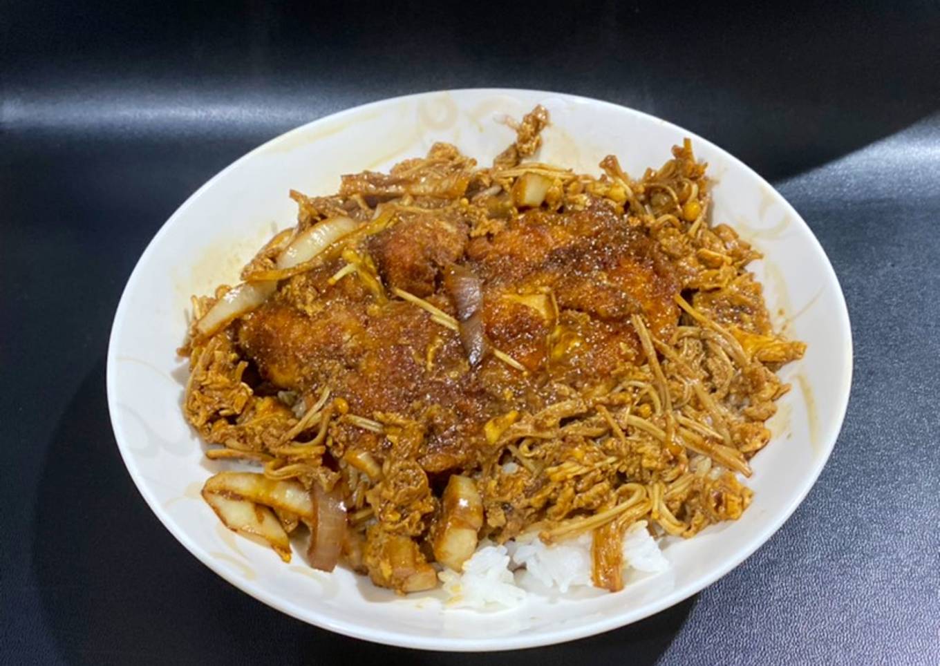 Chicken katsu-don