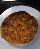 Tortilla de zanahoria y repollo