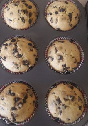 A picture of Chocolate chip muffins.