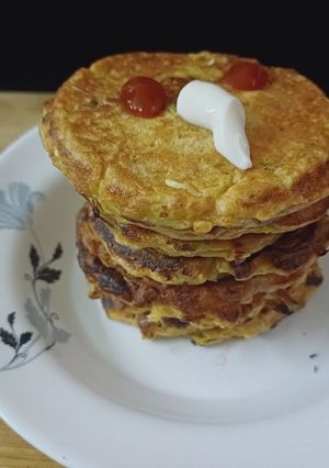A picture of Veggies pancake.