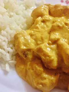 Una foto de Pollo al curry