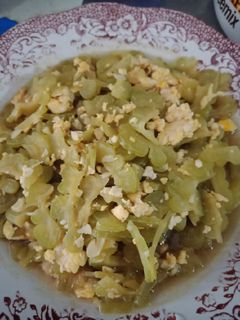 Foto resep Tumis pare telur