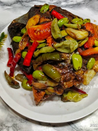 Recipe Ikan Bawal Pete sambal Tauco the So Delicious Tasty