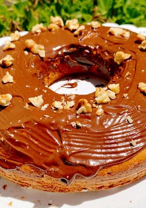 Una foto de Budín de banana y nueces sin horno