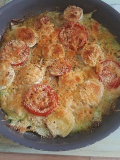 Une photo de Gratin courgettes et chèvre