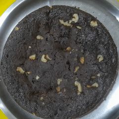 Biscuit Chocolate Walnut Cake (No Oven, Kadhai Recipe) A picture of Biscuit Chocolate Walnut Cake (No Oven, Kadhai Recipe).