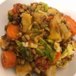 Yam and Beans with Veggie