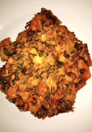 A picture of Beans and yam porridge.