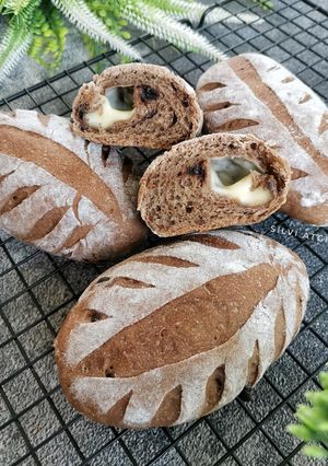Foto resep Choco Cheese Bread (Sourdough Discard)