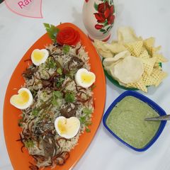 A picture of Mutton pulav.