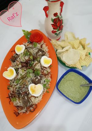 A picture of Mutton pulav.