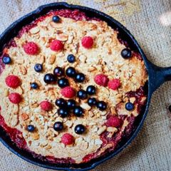 A picture of Steel-cut Oatmeal Berry Breakfast Bake.