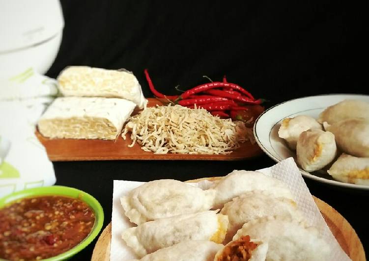 Cireng isi Tempe Teri +sambal bumbu rujak